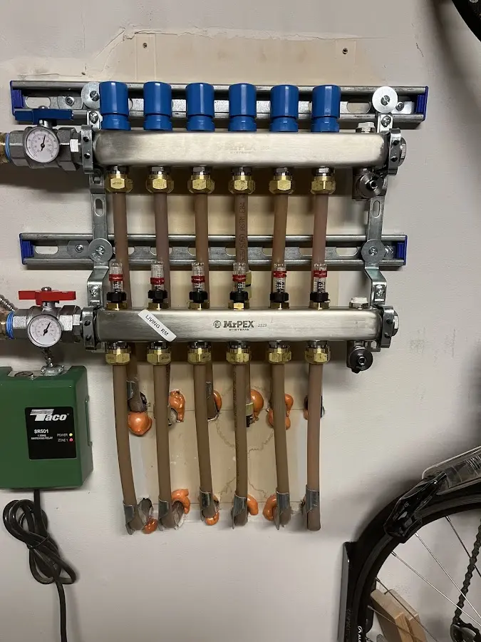 Plumber performing Leak Detection at a residential property in Pickerington